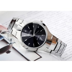 Resim 2xudc Erkekler-Siyah Oem Odm Sıcak Satış Lsvtr Su Geçirmez Çift Izle Aşk Kadın ve Titan Takvim Erkekler Unisex Bayanlar Paslanmaz Çelik Kuvars Izle W (Yurt Dışından) 