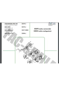Resim Dikey Söktak Volkswagen Golf - Seat Leon 