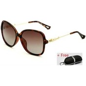 Resim Agoodshop Veıthdıa Leopar Retro Tr90 Kadın Güneş Gözlüğü Polarize Bayanlar Kadınlar Için Tasarımc Altın 