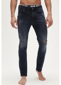 Resim Bad Bear Xavier Jeans Indigo Mavi Erkek Denim Pantolon-indigo İndigo 