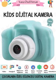 Resim Çocuk Fotoğraf Makinesi Mini Dijital Fotoğraf Makinesi 1080p Hd Selfie Kamera 