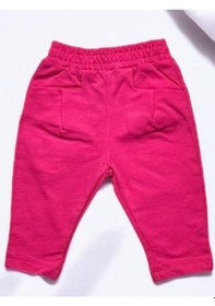 Resim Çikoby Kız Bebek Beli Lastikli Cep Detaylı Eşofman Alt-14854 Pembe 