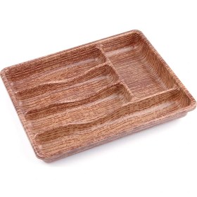 Resim Go İthalat Ahşap Renk - 5 Bölmeli Çekmece Içi Kaşıklık 36X29CM (5473) 