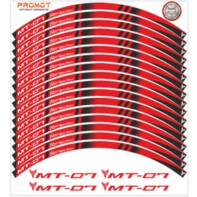 Resim PROMOT YAMAHA MT07 UYUMLU JANT ŞERİDİ Motosiklet Aksesuar Jant Sticker 1 