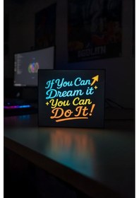 Resim Motivasyon Tasarımlı Dekoratif Aydınlatma Gece Lambası Çok Renkli 