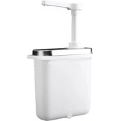 Resim 1l Sos Dispenser Pompa Paslanmaz Çelik Çeşni Pompa Istasyonu Çeşni Pompası Dağıtıcı El Basınç Reçel Pompası (Yurt Dışından) 