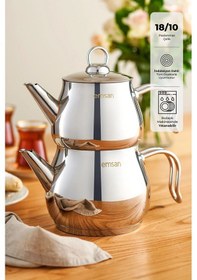 Resim Emsan Lina Midi Çaydanlık Takımı Inox 1 - 1.6 Lt 