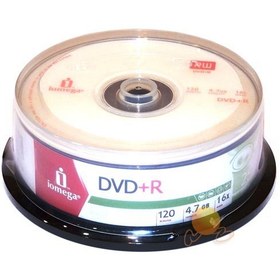 Resim Iomega 16X 4.7GB 120DK DVD+R 25' li Cakebox (omdv88) 