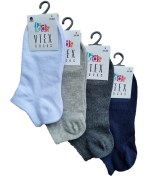 Resim vtex socks 4'lü Dikişsiz Kız Erkek Çocuk Patik Çorap Yüksek Pamuklu Likralı 