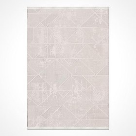 Resim Krem Modern Mikro Modern Geometrik Etnik Desenli Boho Makinada Yıkanabilir Hafif Hav Toz Vermez Leke Tutmaz Kaymaz Taban Dijital Makine Baskı Halı Oturma Odası Salon Yolluk Koridor Mutfak Halısı 