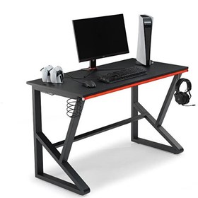 Resim Stepgamer Nax Metal Ayaklı Oyuncu Masası Siyah 