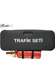 Resim Unitav Siyah Eva Çantalı Trafik ve ilk Yardım Seti 