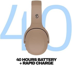 Resim Skullcandy Crusher Evo kablosuz Bluetooth kulaklık, çok duyusal baslı, gürültü izolasyonlu kulak üstü uyum, 40 saate kadar pil, iPhone Android için mikrofon - astar 