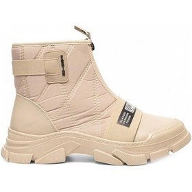 Resim Ventes Önden Fermuarlı Model Paraşüt Kumaş Kadın Bot 7650574-z Ten 