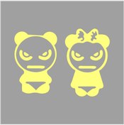 Resim SEÇ Panda Çocuklar Sticker Çok Amaçlı Sticker 