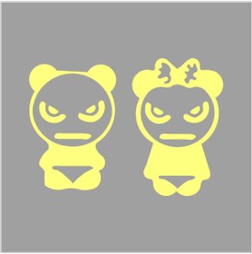 Resim SEÇ Panda Çocuklar Sticker Çok Amaçlı Sticker 