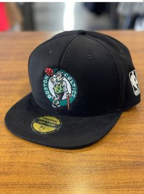 Resim Boston Celtics Nba Siyah Hip Hop Snapback Rapper Basket Şapka Siyah 