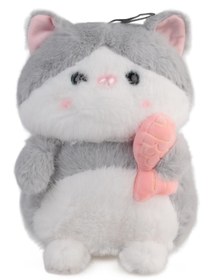 Resim Can Oyuncak Peluş Oyuncak 25 Cm Balık Tutan Kedi - Standart / Standart 