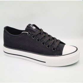 Resim Benetton 30196 Siyah Kadın Sneaker Spor Ayakkabı Siyah 
