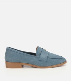 Resim Hotiç Kadın Süet Deri Mavi Toka Detaylı Günlük Loafer 01ayh321820a600 01ayh321820a600 