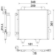 Resim Mahle Ac459001s - Klima Radyatörü Kondenseri P107 05 14 1.0i 12v 
