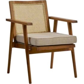 Resim Bengimobilya Sandalye Zus126 Hasır Sırtlık Model Tam Kolçak Ahşap Kayın Iskele Ahşap 