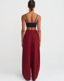 Resim Dilvin 71585 Pensli Kısa Paça Pantolon Bordo 
