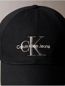 Resim Calvin Klein Jeans Mono Logo Embro Cap Erkek Siyah Şapka Lv04g5004g-ub1 Siyah 