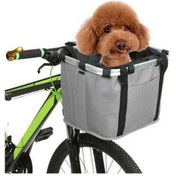Resim Tongxida Katlanabilir Bisiklet Sepeti Çiçekli Küçük Evcil Hayvan Kedi Köpek Taşıma Çantası Çıkarılabilir Bisiklet Gidonu Ön Se Renkli 