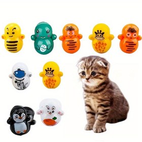 Resim 15/25 adet mini kedi oyuncakları, dayanıklı plastik malzeme, küçük evcil hayvan oyuncağı, kedi arkadaşları, interaktif kedi oyuncakları, elektrik gerektirmez 