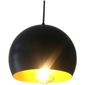 Resim Riolight Üçlü Siyah Içi Sarı Metal Sarkıt 