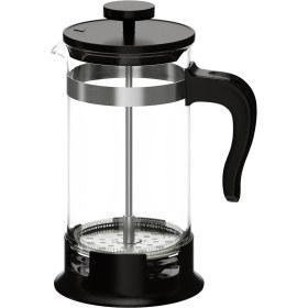 Resim Feyza Design Izole Cam French Press Demlik 1l, 22 Cm, Paslanmaz Çelik Detaylı Tasarım 