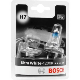 Resim Bosch H7 Ultrawhite Xenon Görünümlü Gün Işığı Renginde Far Ampulü 