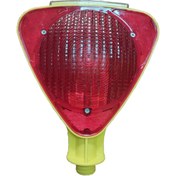 Resim LOREX LR-SPL01R Solar Enerjili Üçgen Flaşörlü Kırmızı Lamba 