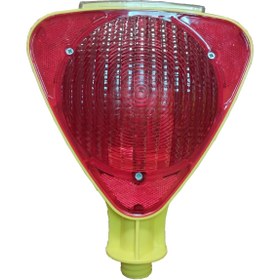 Resim LOREX LR-SPL01R Solar Enerjili Üçgen Flaşörlü Kırmızı Lamba 