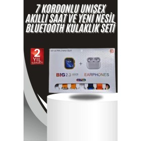 Resim İlkyaz Fashion 9 Ultra Akıllı Saat 49MM 2inç Ekran 7 Kordonlu ve Bluetooth Kulaklık ILKYZHB-RS3455 