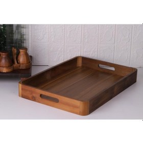 Resim Atby Büyük Akasya Tepsi Ahşap 