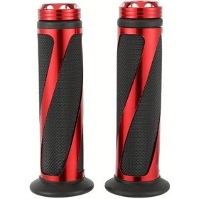 Resim Hightower Kırmızı Ustpo 22mm Kaymaz Atv Gidon Tutacakları - Foreman Raptor Grizzly İçin 