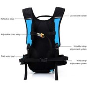 Resim Willowhaven 12l Su Geçirmez Bisiklet Omuz Çantası, Ultra Hafif Spor, Açık Hava, Binicilik, Seyahat, Dağcılık Mavi Mavi 