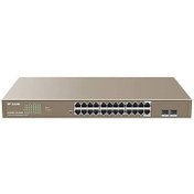 Resim IP-COM G3326P-24-410W 24 PORT GIGABIT+ 2X1GB SFP UPLINK L2 YÖNETİLEBİLİR 370W POE RACKMOUNT SWITCH NS106IPC0012