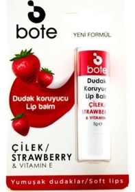 Resim Bote Çilek Aromalı Dudak Koruyucu Lip Balm 5 Gr 