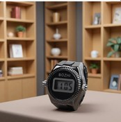 Resim Gaojunshop01 Vintage Quartz Siyah Dijital Saat Yüzüklü Kol Saati Pil İle Çift Hediyesi Minimal Dayanıklı Diğer 
