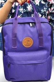 Resim Tezzgelsin Unisex Su Geçirmez Günlük Kullanım Sırt Çantası Mor 