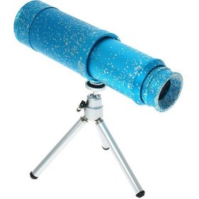 Resim 50x50 Panda Metal Gövde Tek Gözle Büyük Mercek Korsan Dürbün Mavi Siyah 