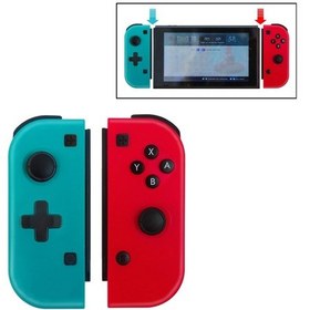 Resim Nintendo Switch Pro İçin Kablosuz Oyun Joystick Denetleyicisi Sol Ve Sağ Kolu 