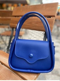 Resim Düğme Detaylı Kadın El Ve Kol Çantası 