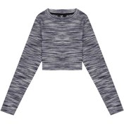 Resim Bassigue Kadın Mavi/beyaz Örme Crop Top 