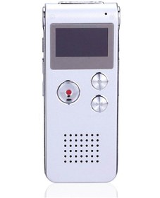 Resim Skycity 16gb Usb Şarjlı El Tipi Ses Kaydedici - Gürültü Azaltma Teknolojisi, 20 Saat Sürekli Kayıt, Mp3 Çalar, Wav Formatı Gümüş 
