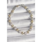 Resim Pirinç Mix Renk Zirkon Taşlı Daire Model Vıp Seri Kadın Bileklik 