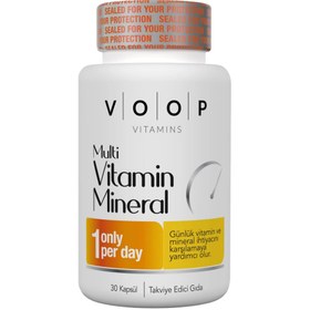 Resim VOOP Multivitamin ve Mineral İçeren Kapsül Takviye Edici Gıda 30 Kapsül 